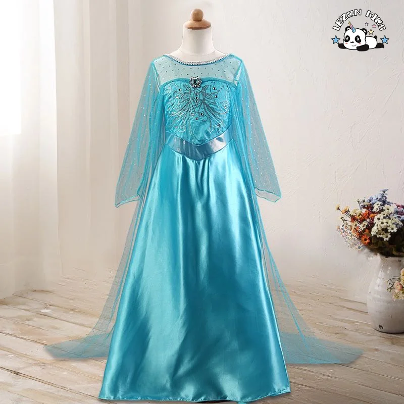 LEZONKIDS - New Fashion Sequin Flower Princess Dress Kids Birthday Wedding Toddler Baby Girls Clothes Children Clothing Dress for Kids